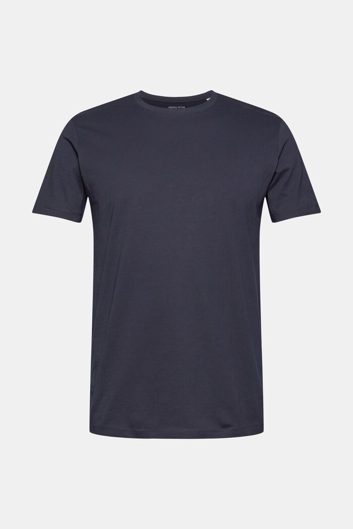 Jersey-T-Shirt aus 100% Bio-Baumwolle, NAVY, detail image number 0