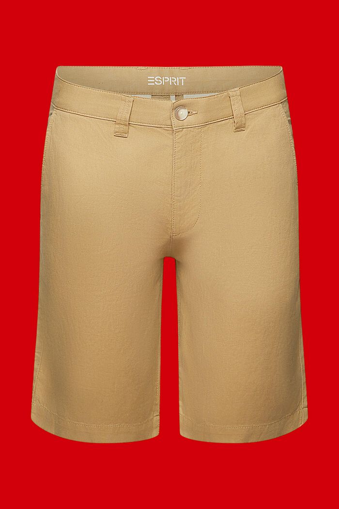 Shorts im Chino-Stil, KHAKI BEIGE, detail image number 7