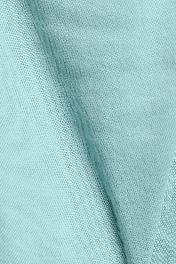 Mini-jupe en coton stretch, AQUA GREEN, detail image number 6