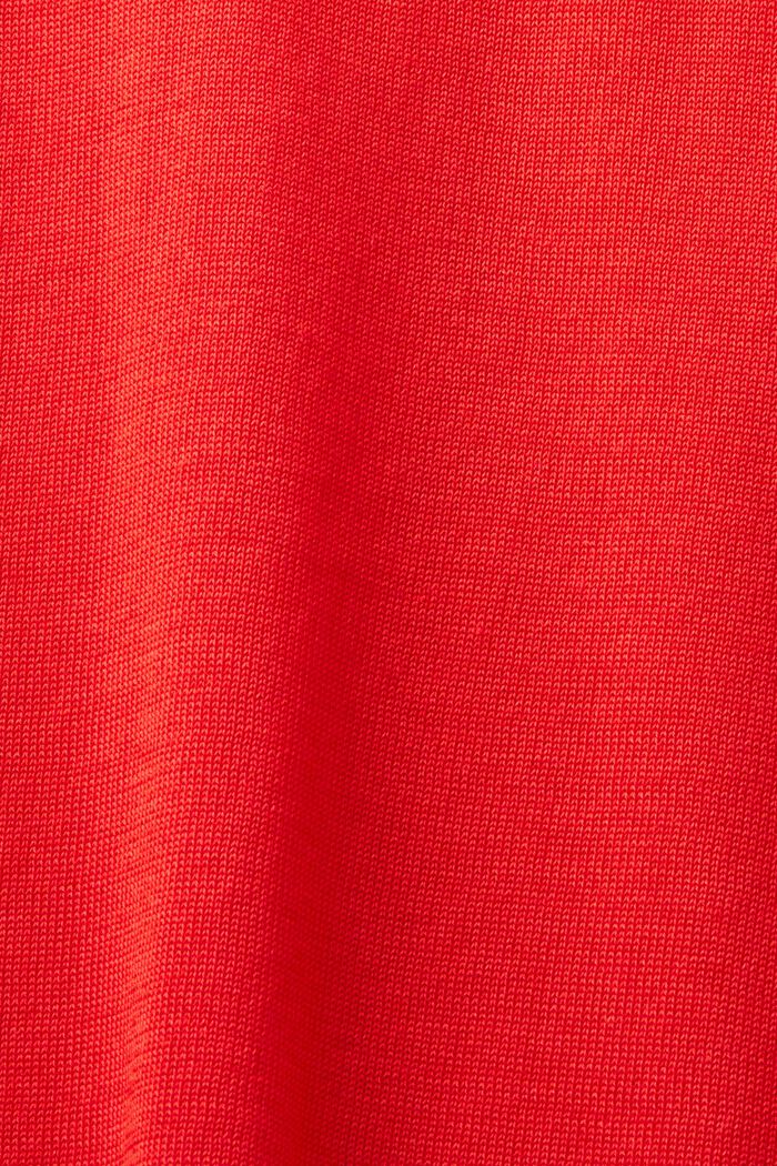 Langärmeliger Rollkragenpullover, RED, detail image number 4