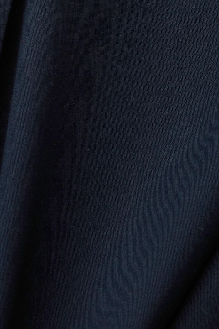 Schmal geschnittene Hose mit hohem Bund, NAVY, detail image number 5