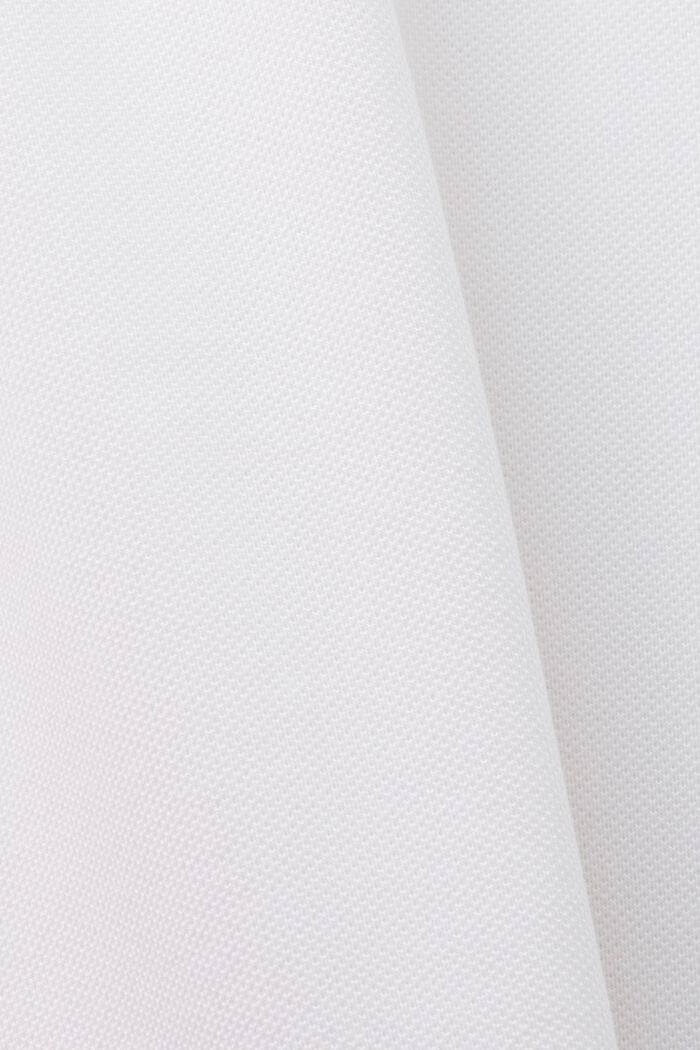 Polo bicolore en maille piquée, WHITE, detail image number 4