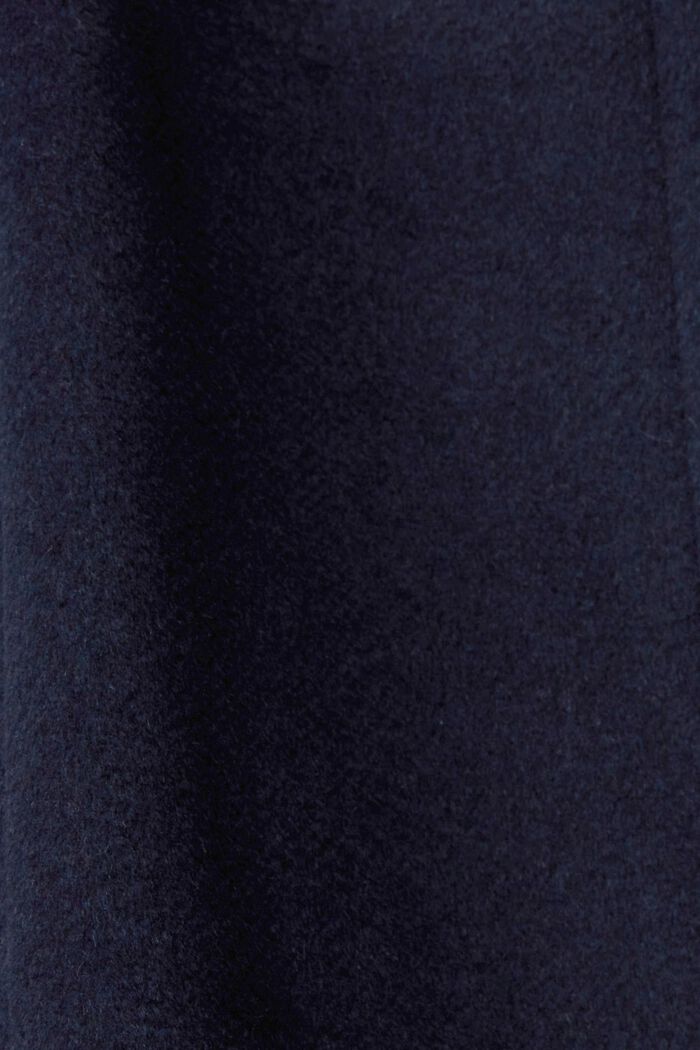 Mantel mit Wolle, NAVY, detail image number 5