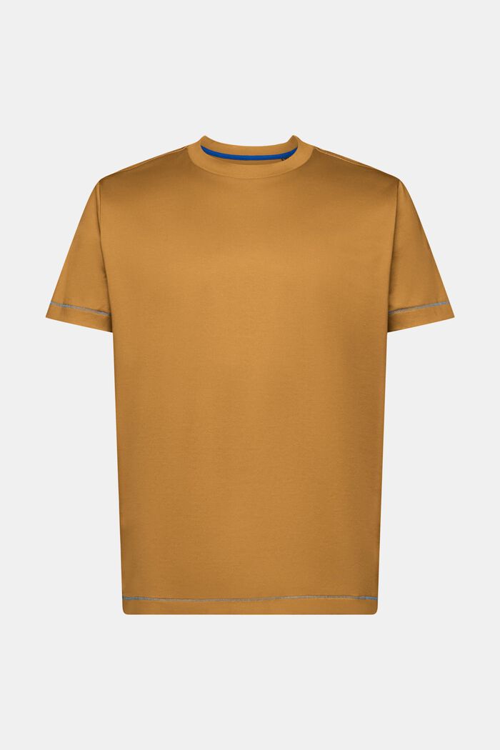 T-shirt en jersey à encolure ronde, 100 % coton, TOFFEE, detail image number 6
