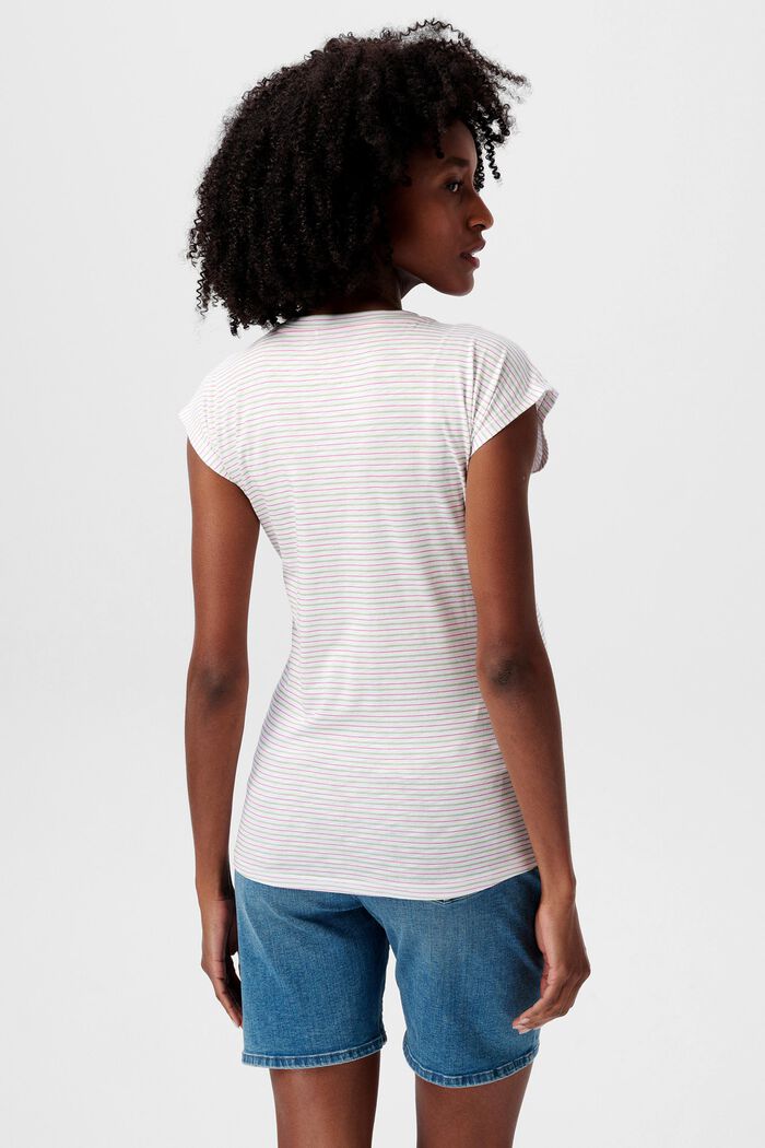 MATERNITY T-shirt rayé, BRIGHT WHITE, detail image number 2