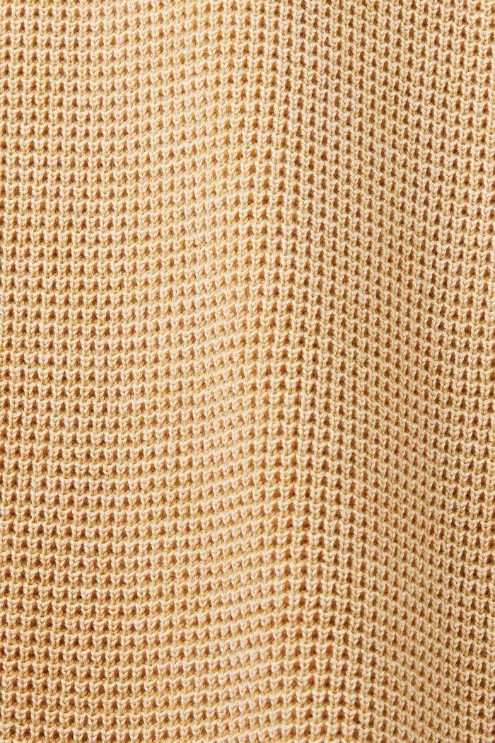 Pull à zip court, 100 % coton, BEIGE, detail image number 4