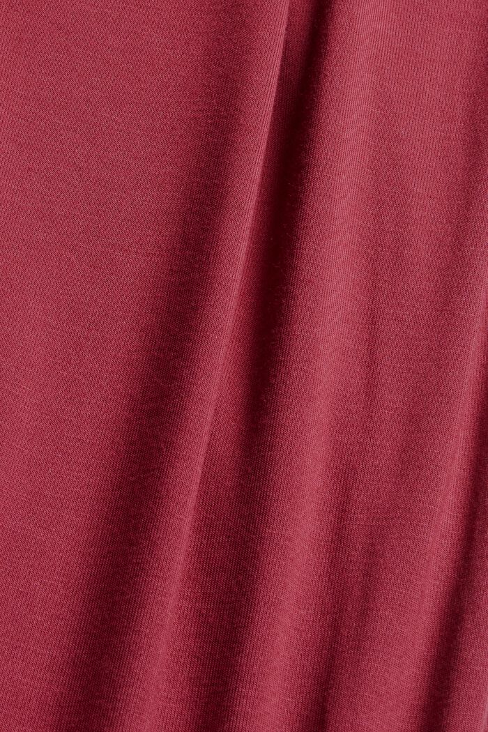 Chemise de nuit en jersey, en LENZING™ ECOVERO™, DARK RED, detail image number 4