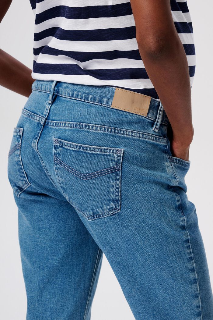 MATERNITY Verkürzte Jeans mit Überbauchbund, MEDIUM WASHED, detail image number 1