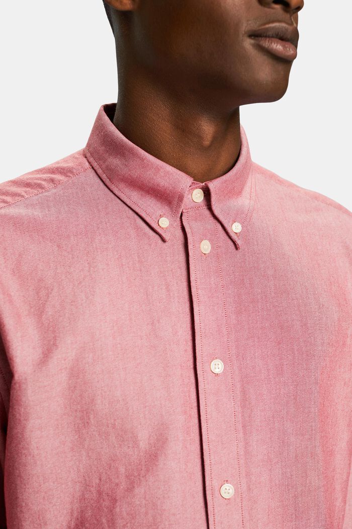 Oxford-Hemd aus Baumwolle, RED, detail image number 4