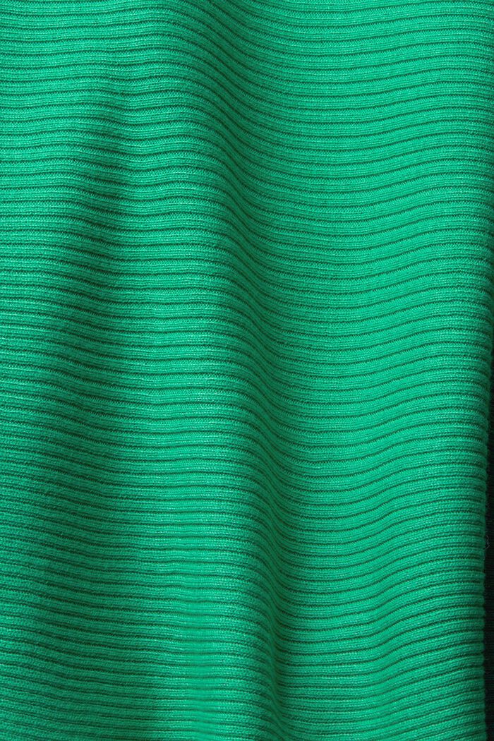 Sweat à capuche côtelé en matière recyclée, LIGHT GREEN, detail image number 1