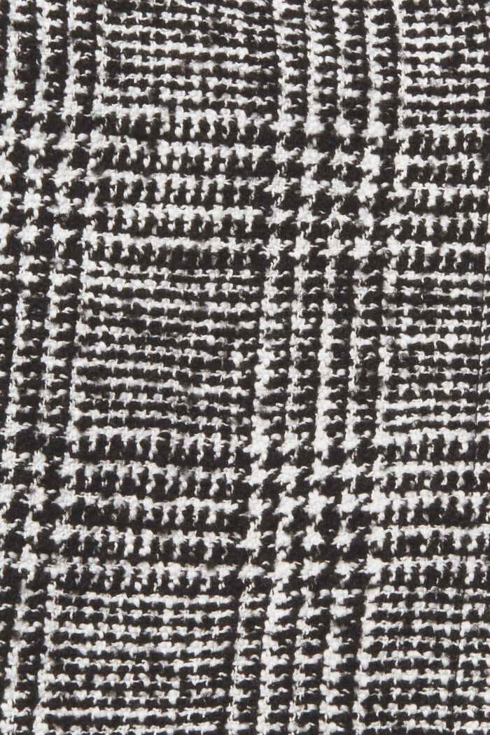 Manteau à carreaux en laine mélangée, BLACK, detail image number 6