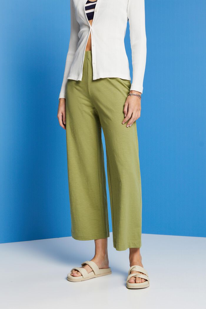 Jersey-Culotte, 100 % Baumwolle, PISTACHIO GREEN, detail image number 0