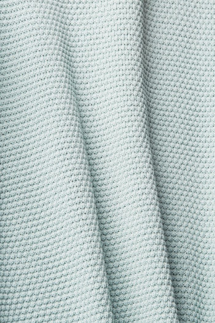 Strukturierter Pullover mit Stehkragen, LIGHT AQUA GREEN, detail image number 1