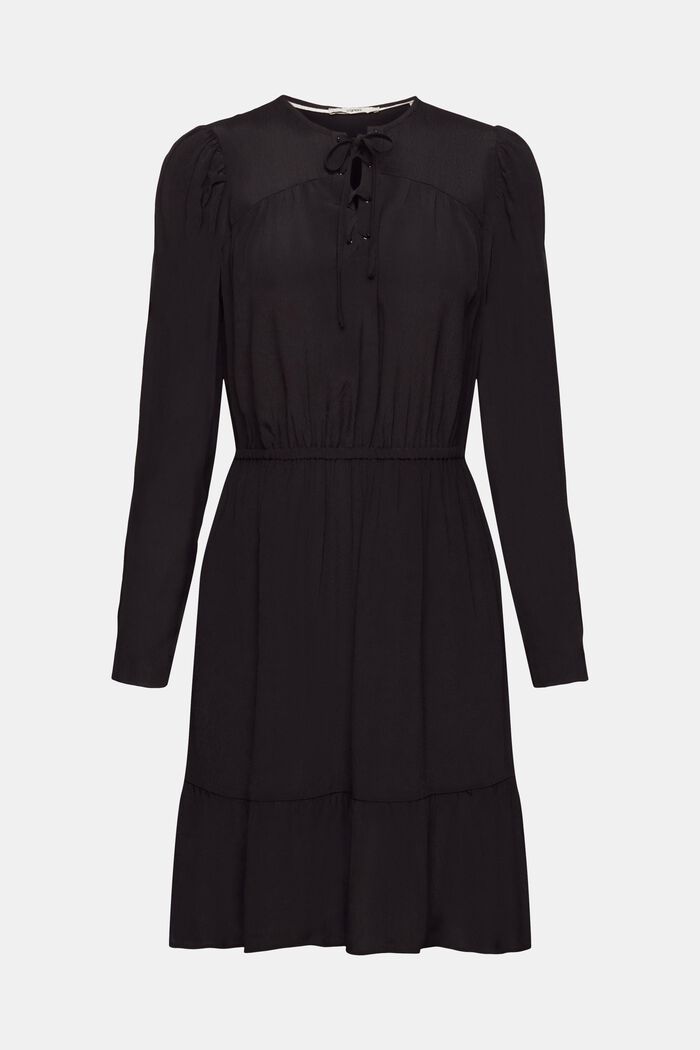 Mini-robe à détail noué, BLACK, detail image number 6