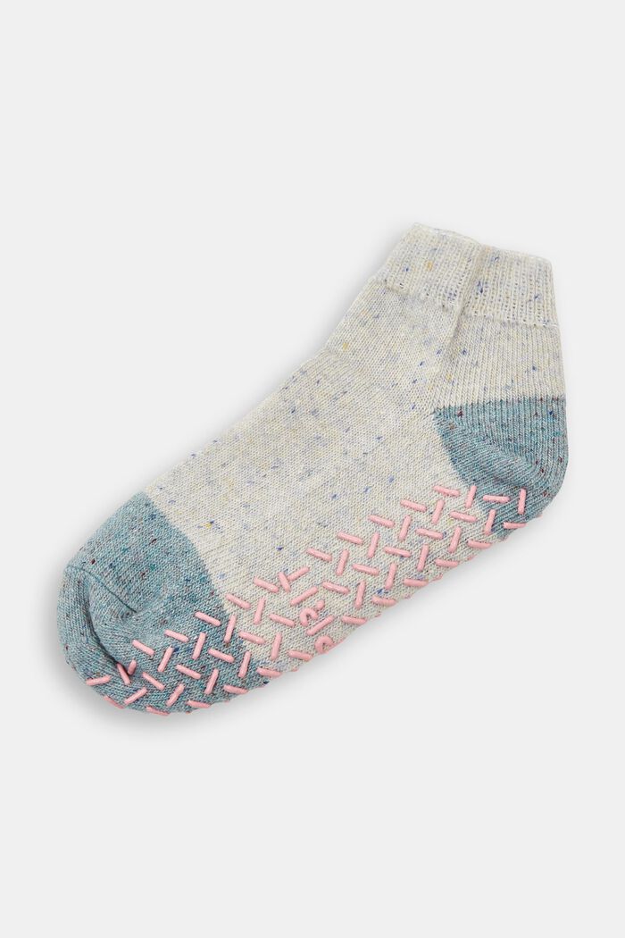ABS-Socken aus Wollmix, CLOUD MELANGE, detail image number 0