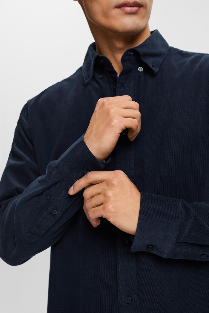Hemd aus Cord, 100% Baumwolle, PETROL BLUE, detail image number 2