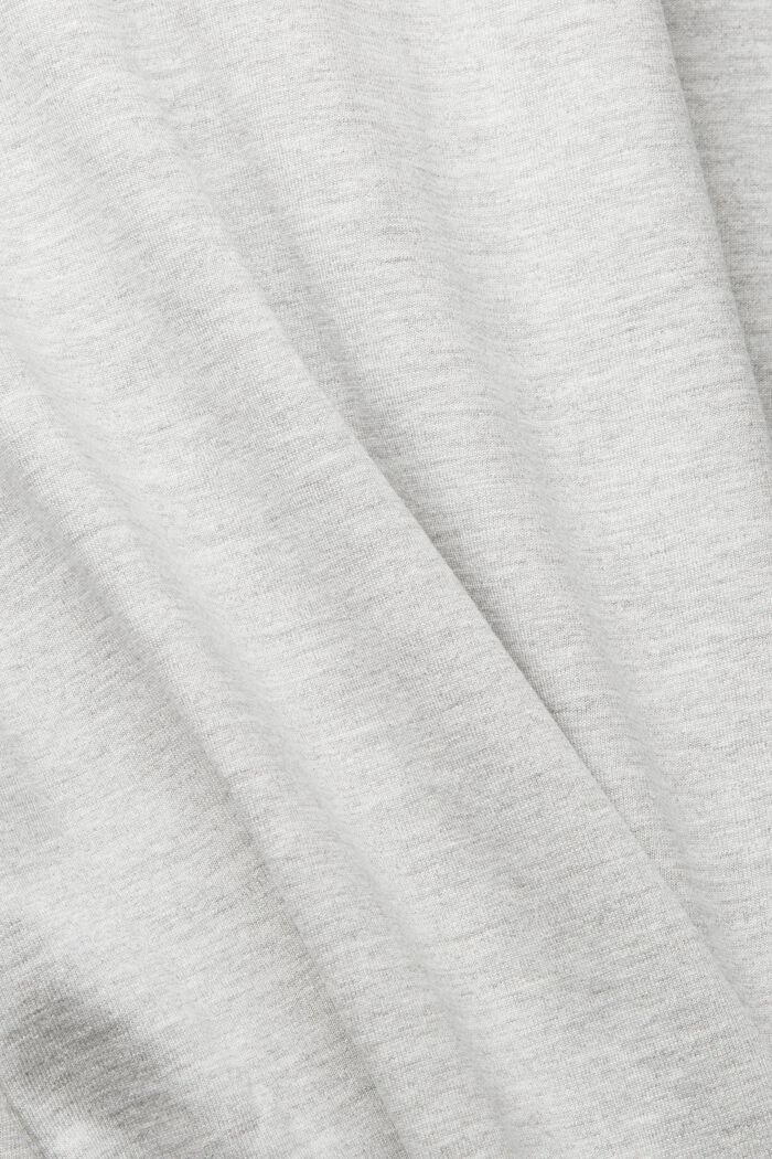 Jersey-T-Shirt mit kleinem Motiv-Print, LIGHT GREY, detail image number 5