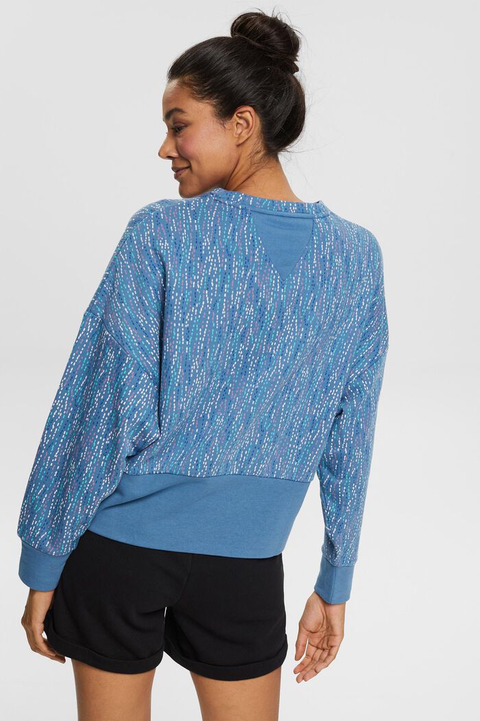 Recycelt: Sweatshirt mit Muster, GREY BLUE, detail image number 3