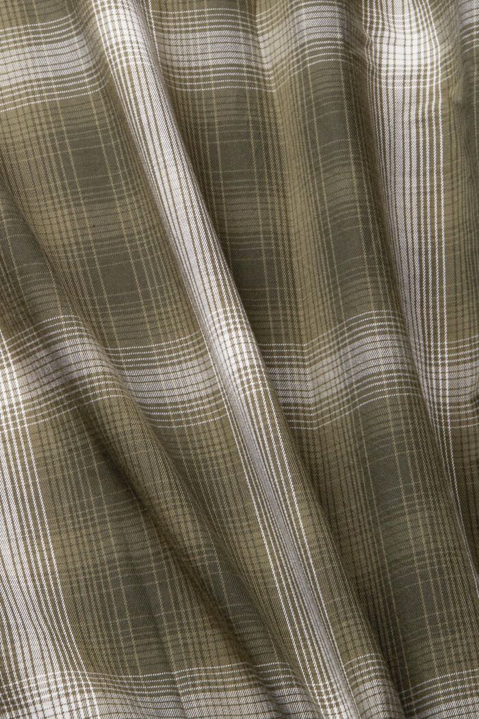 Hemd mit Fensterkaro, 100 % Baumwolle, KHAKI GREEN, detail image number 6