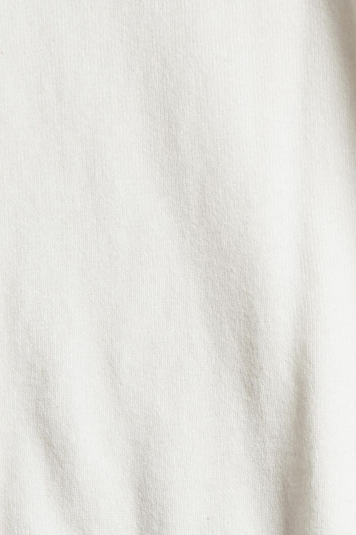 Cardigan en coton biologique mélangé, OFF WHITE, detail image number 1