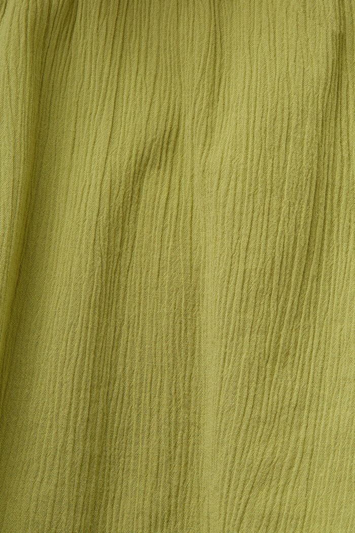 Pull-on-Shorts aus Crinkle-Baumwolle, PISTACHIO GREEN, detail image number 6