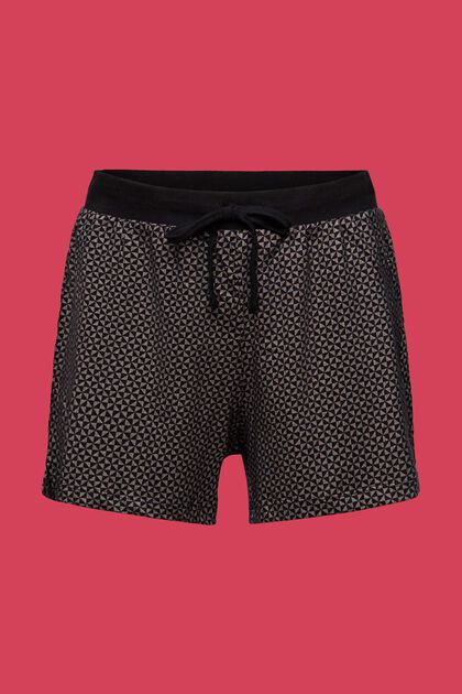 Gemusterte Pyjama-Shorts aus 100% Bio-Baumwolle