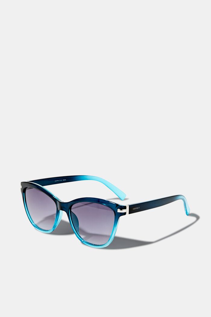 Cateye-Sonnenbrille mit Farbverlauf, BLUE, detail image number 0