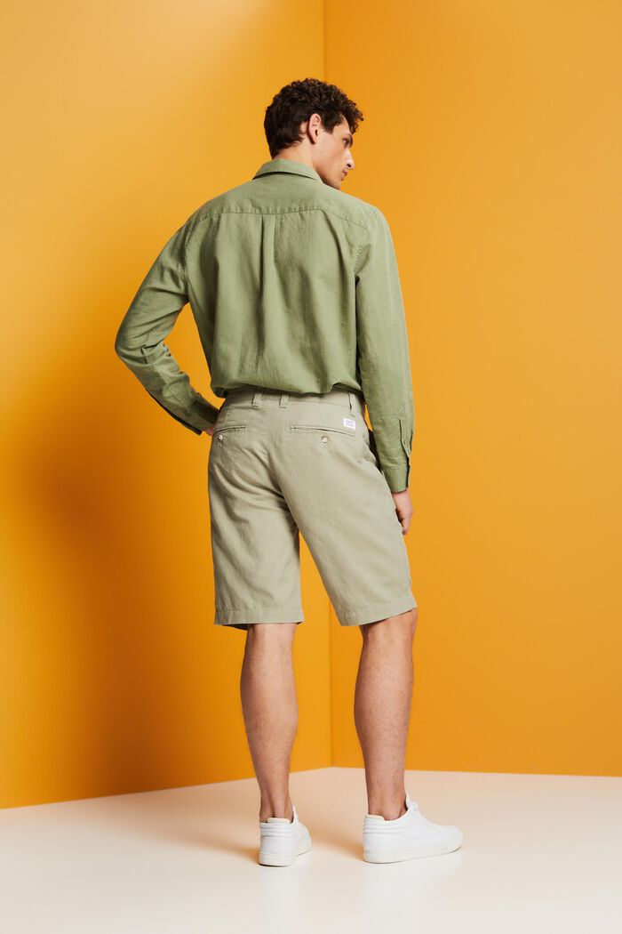 Shorts im Chino-Stil, LIGHT GREEN, detail image number 3