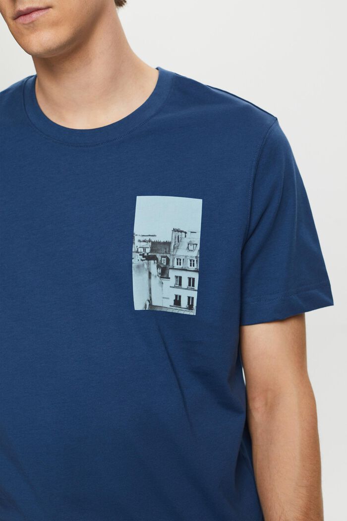 T-shirt à imprimé sur le dos et devant, GREY BLUE, detail image number 2