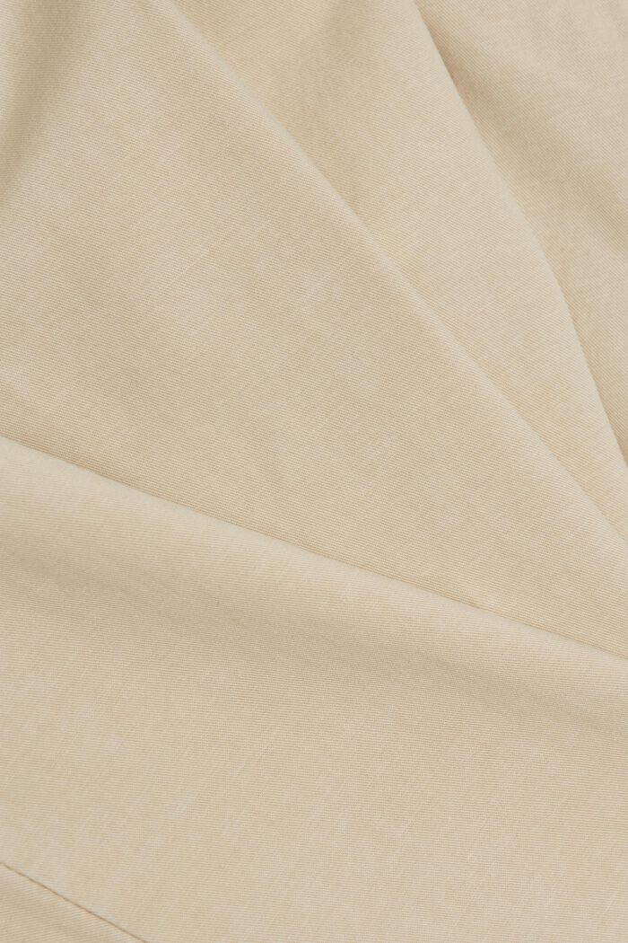 Chino stretch à teneur en coton biologique Pima, BEIGE, detail image number 4