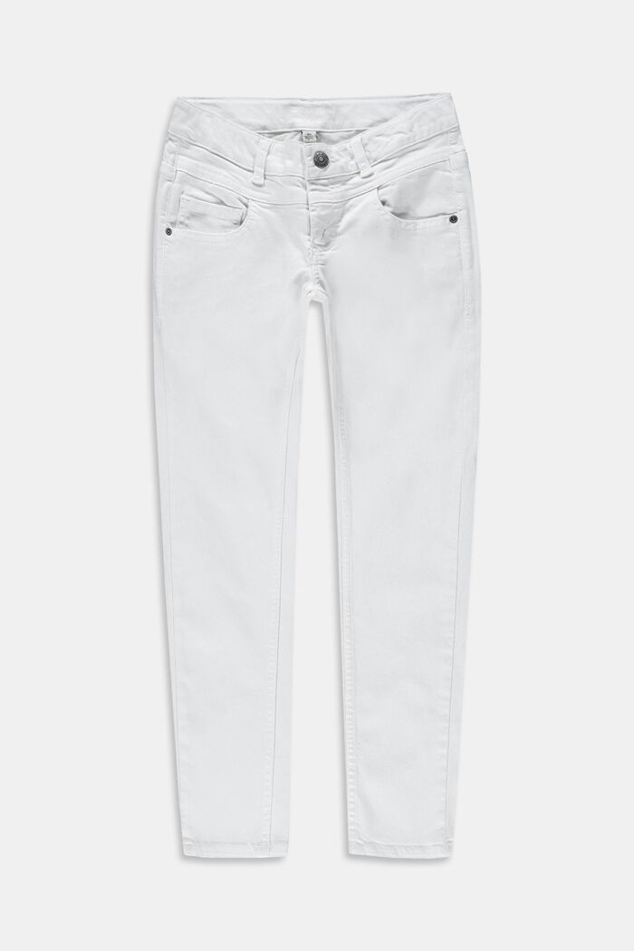 Pants denim, WHITE, detail image number 0