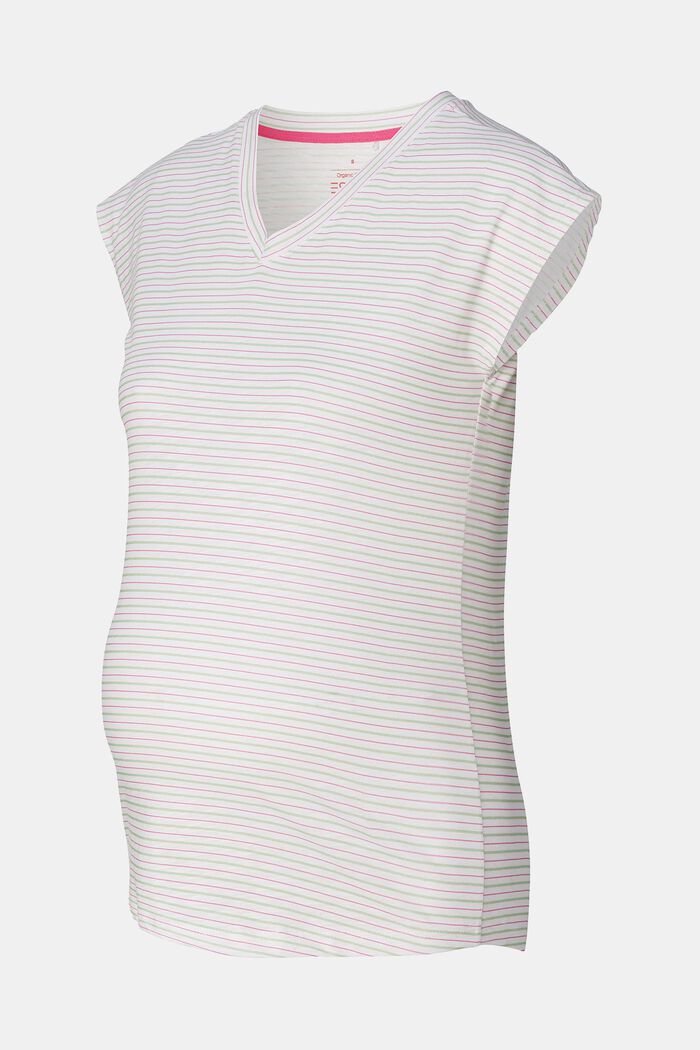 MATERNITY T-Shirt im Streifenlook, BRIGHT WHITE, detail image number 4