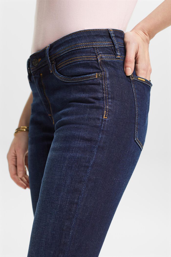 Straight Leg Jeans, BLUE DARK WASHED, detail image number 4