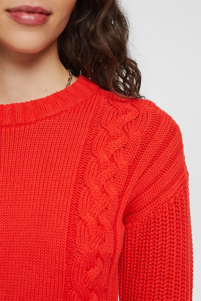 Pullover aus Strick, RED, detail image number 0