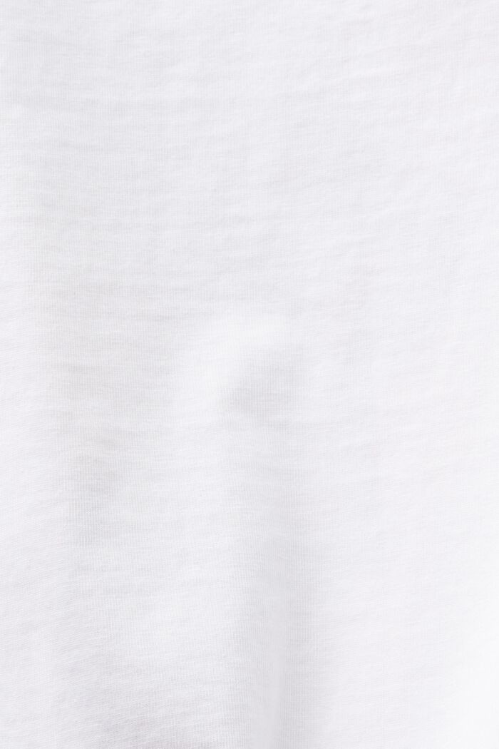 T-shirt en jersey imprimé sur le devant, WHITE, detail image number 4