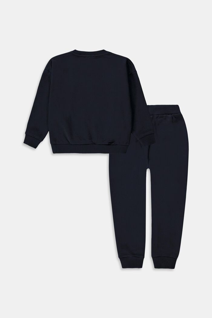Ensemble : sweat-shirt et pantalon de jogging, 100 % coton, NAVY, detail image number 1