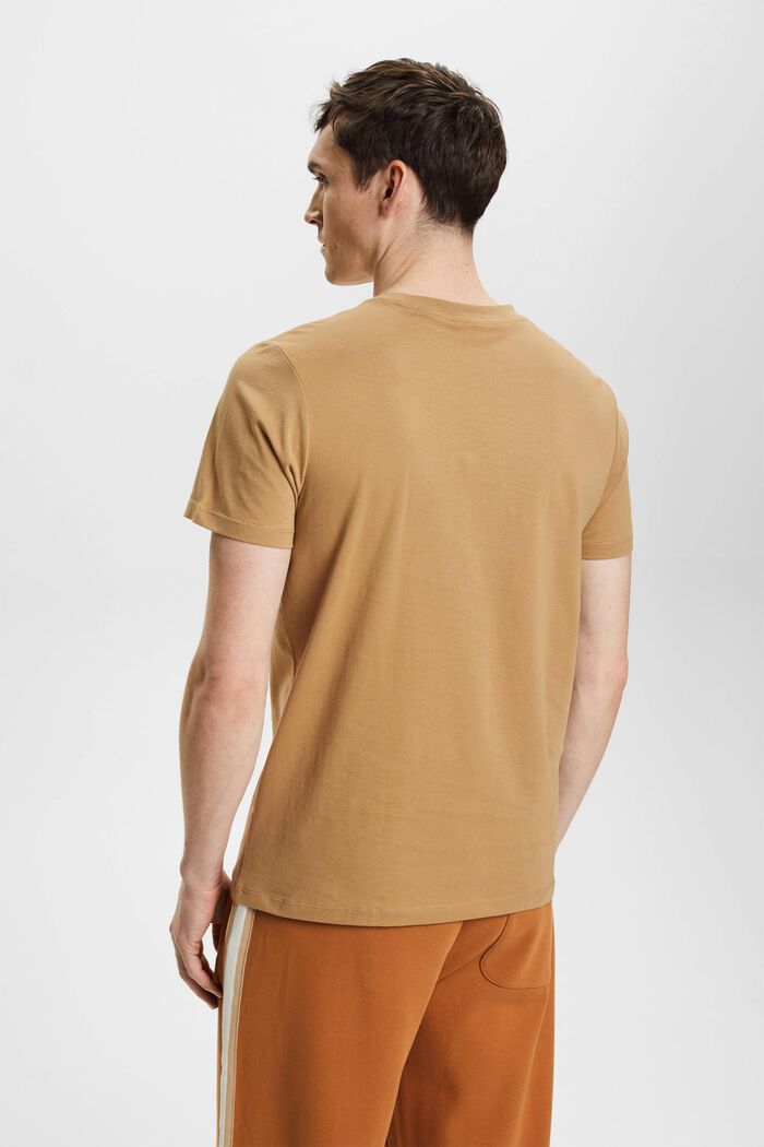 T-shirt en jersey à col ras-du-cou, BEIGE, detail image number 3