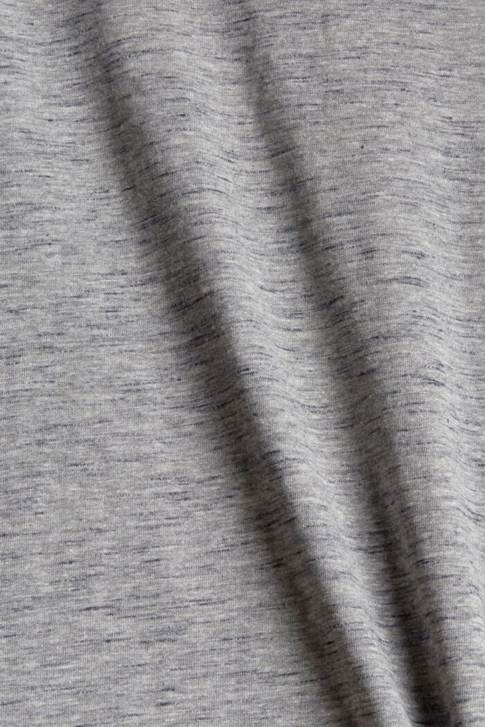T-shirt en jersey chiné, LENZING™ ECOVERO™, MEDIUM GREY, detail image number 4