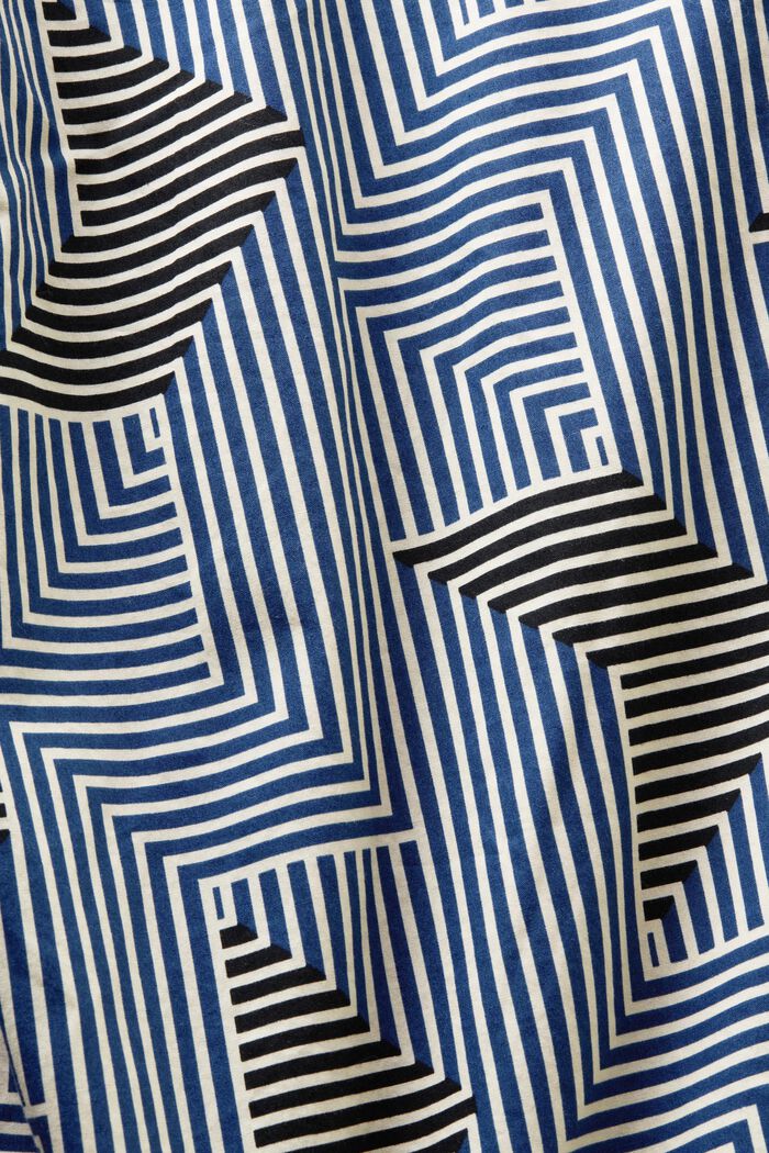 Chemise à imprimé géométrique de coupe Regular Fit, BRIGHT BLUE, detail image number 4