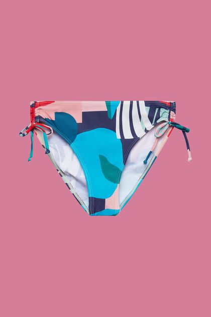 Bas de bikini à imprimé multicolore