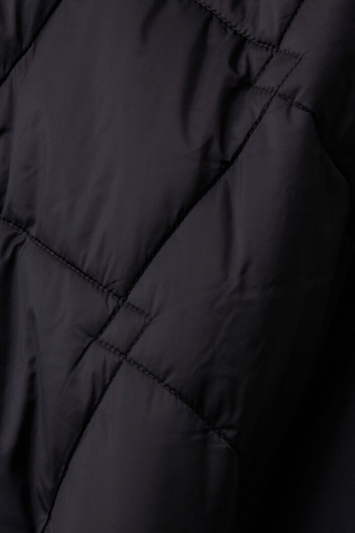 Manteau matelassé à capuche, BLACK, detail image number 4