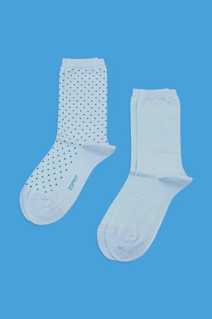 2er-Pack Socken mit Polka Dots, Bio-Baumwolle