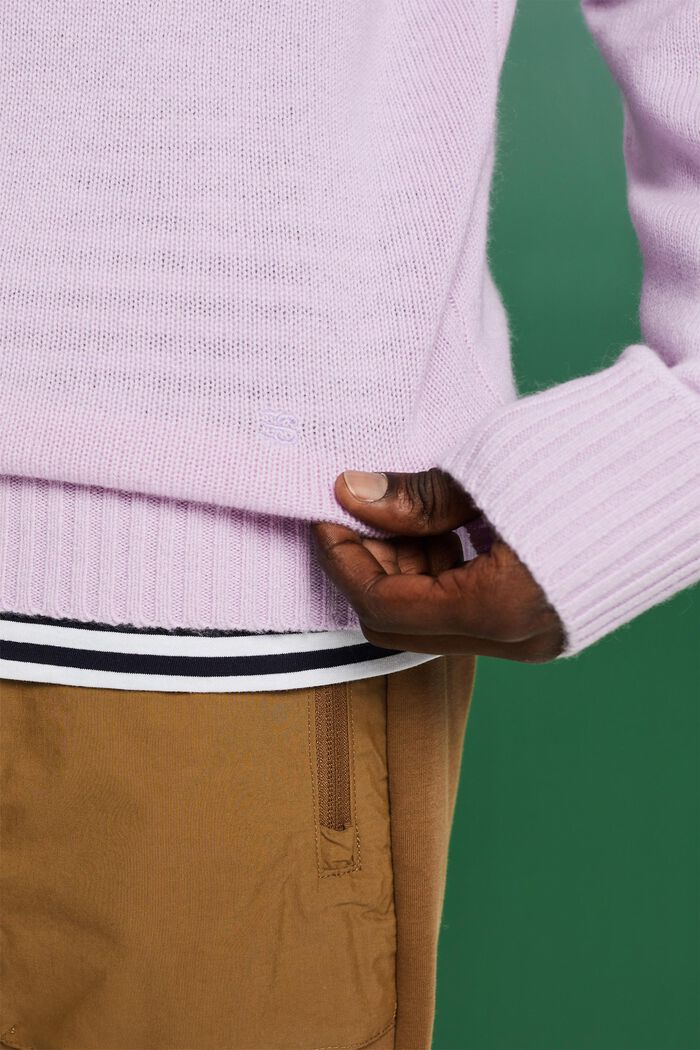 Pull-over en cachemire, LILAC, detail image number 2