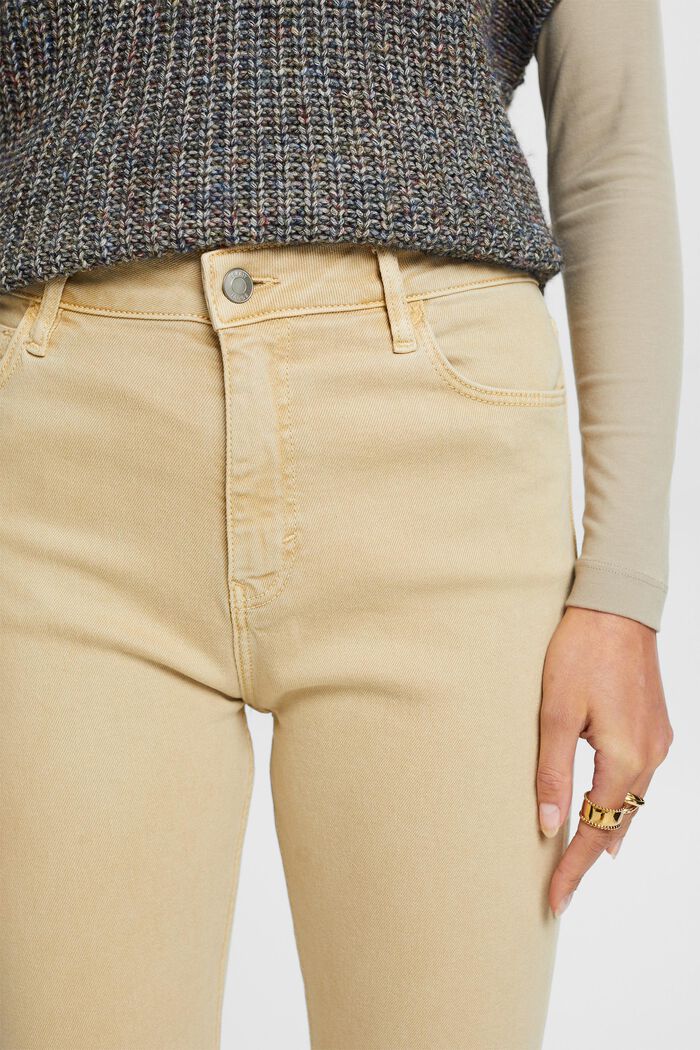 Pantalon slim en twill à taille mi-haute, SAND, detail image number 2