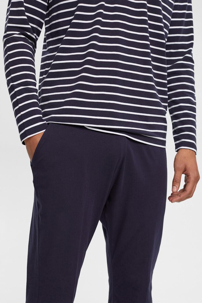 Pyjama en jersey de coupe longue, NAVY, detail image number 2