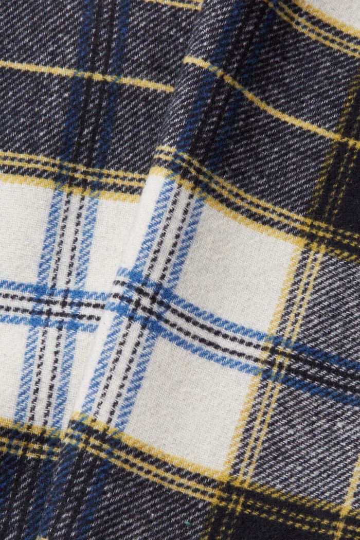 Surchemise en laine mélangée à carreaux, NAVY, detail image number 4