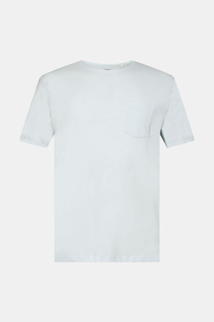 Recycelt: meliertes Jersey-T-Shirt, LIGHT AQUA GREEN, detail image number 6