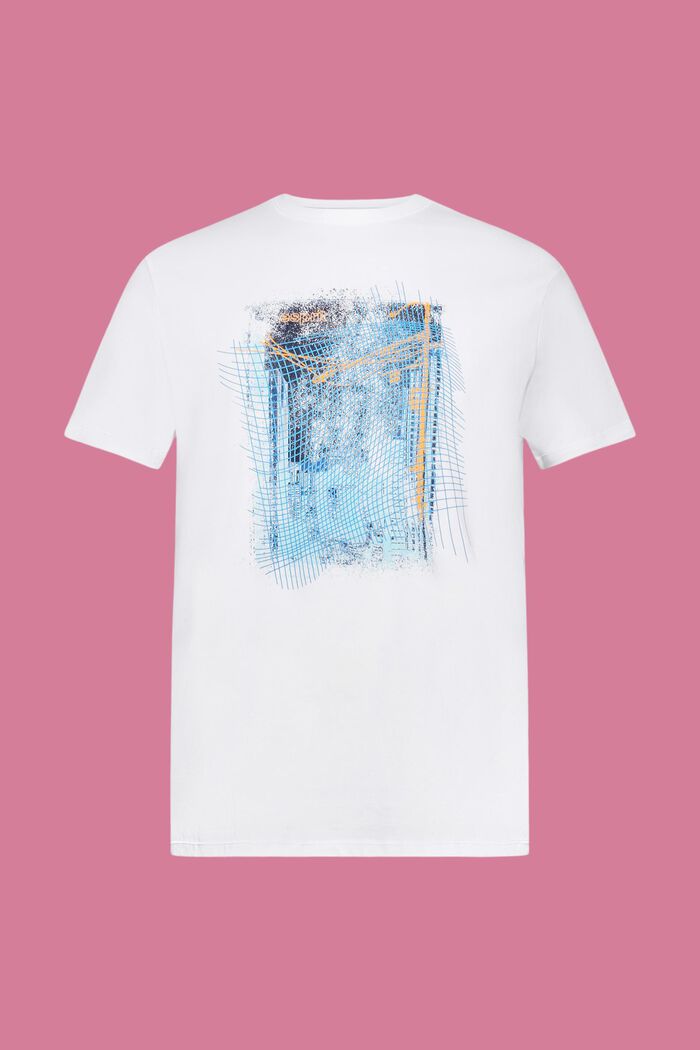 Print-T-Shirt aus nachhaltiger Baumwolle, WHITE, detail image number 5