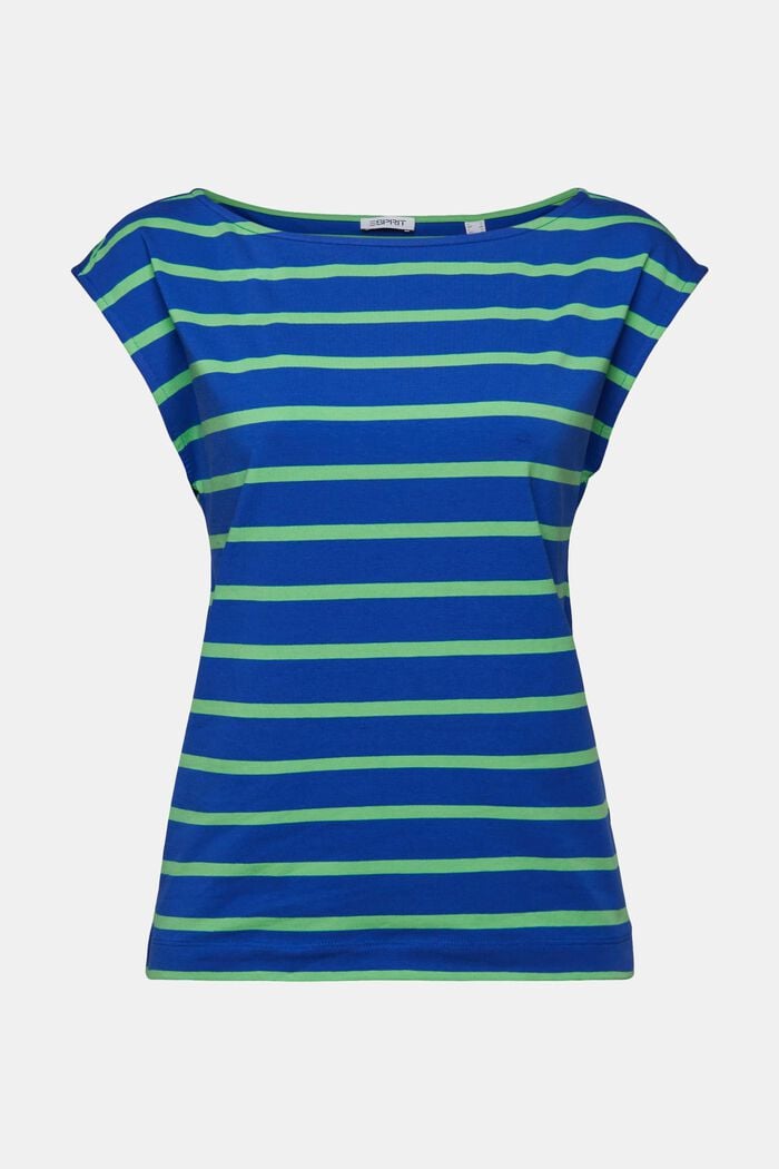 Ärmelloses T-Shirt mit Streifen, BRIGHT BLUE, detail image number 6