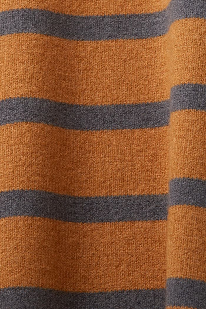 Robe-pull à col droit, CARAMEL, detail image number 5